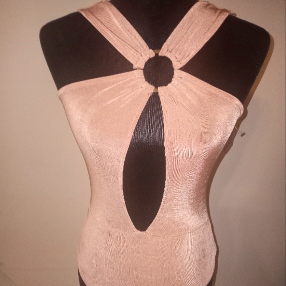 Missguided sz s rose pink body top new